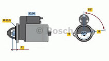 Starter SUBARU OUTBACK (BE, BH) (1998 - 2003) BOSC...