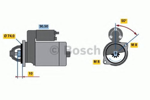 Starter SUZUKI WAGON R+ (MM) (2000 - 2016) BOSCH 0 986 014 371 piesa NOUA