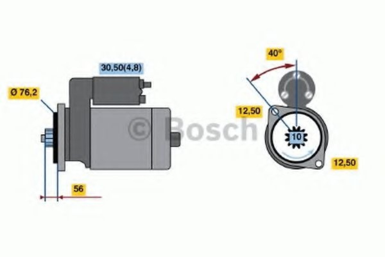 Starter VW JETTA III (1K2) (2005 - 2010) BOSCH 0 986 020 290 piesa NOUA