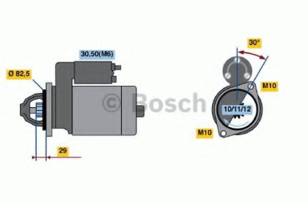 Starter VW JETTA IV (162, 163) (2010 - 2016) BOSCH 0 986 017 260 piesa NOUA