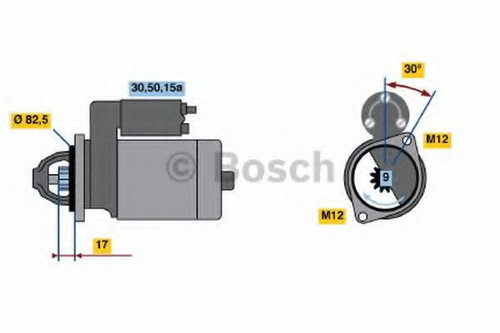 Starter VW PASSAT Variant (3B5) (1997 - 2001) BOSCH 0 986 016 330 piesa NOUA