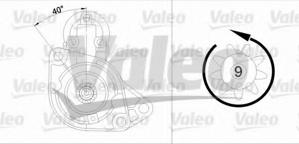 Starter VW VENTO (1H2) (1991 - 1998) VALEO 455548 piesa NOUA