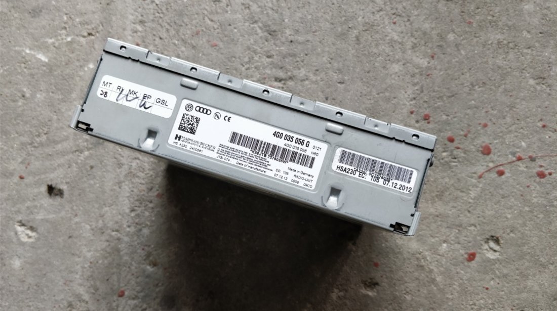 Statie amplificare // Radio Unit Audi; 4G0035056G