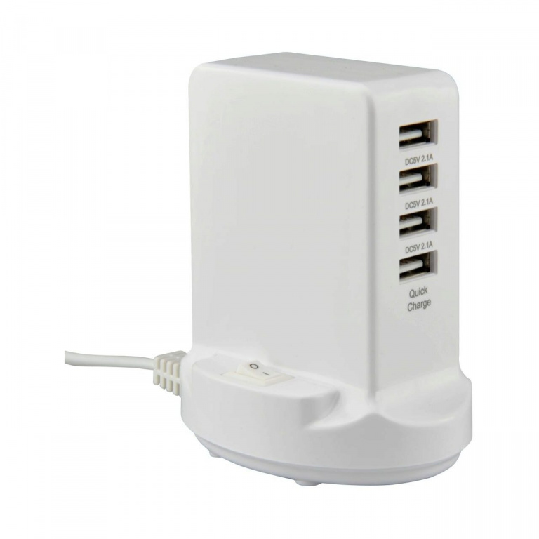 Statie De Incarcare Rapida USB Unitec 4 Porturi 1M 242002