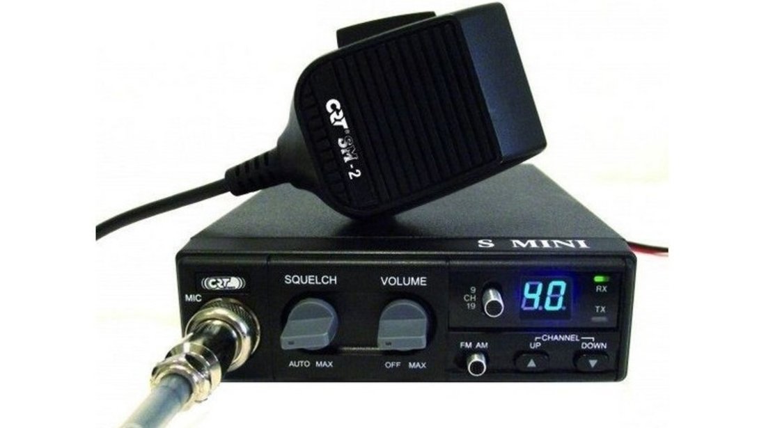 Statie Radio CB CRT S Mini  + Antena CB Premier Delta Magnetica