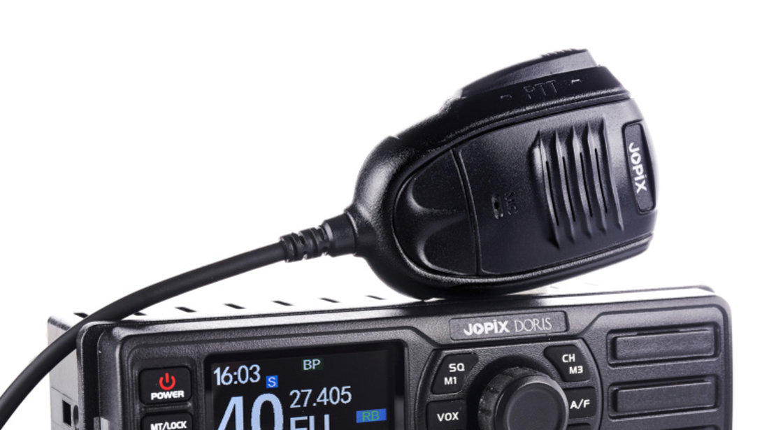 Statie radio CB JOPIX Doris 40CH, AM/FM, 4W, ASQ, Roger Beep, VOX, 12-24V PNI-DORIS-CB