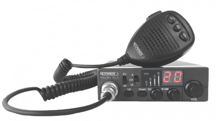 Statie radio CB Moonraker MINOR II PLUS, RF GAIN, ASQ reglabil si alimentare 12V-24V PNI-MR10-103