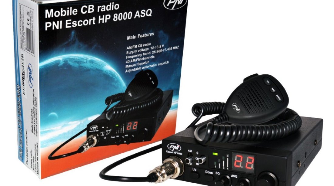 Statie radio CB PNI Escort HP 8000 ASQ Super Oferta Garantie 2 Ani