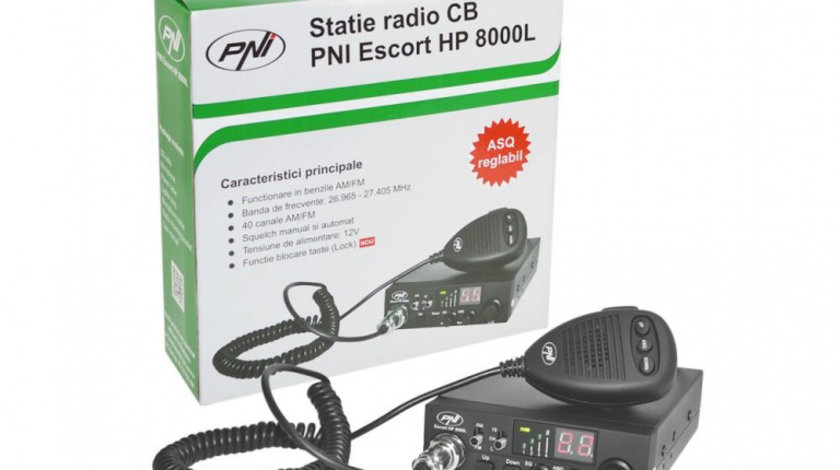 Statie radio cb pni escort hp 8000l 12v 4w cu asq reglabil, functie lock, mufa de bricheta inclusa UNIVERSAL Universal #6 PNI-HP8000L