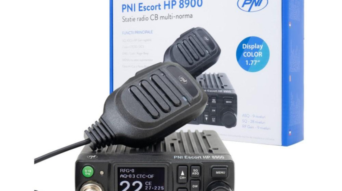 Statie radio cb pni escort hp 8900 asq, 12v/24v, rf gain, roger beep, ctcss-dcs, dual watch am/fm UNIVERSAL Universal #6 PNI-HP8900