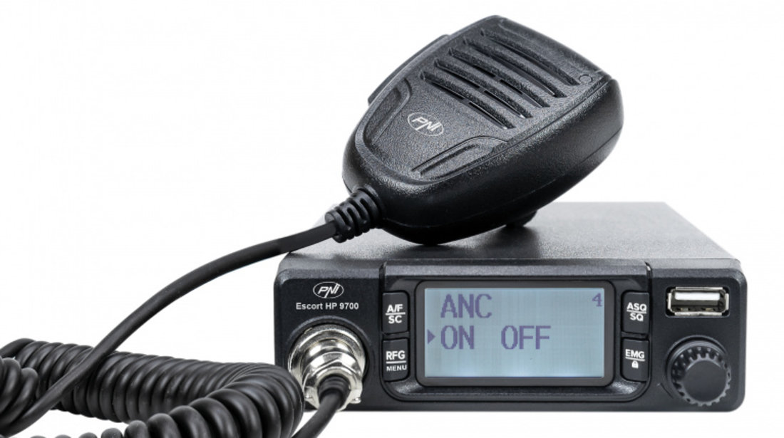 Statie Radio Cb Pni Escort Hp 9700 12/24v, Usb, Anc, Asq, Mufa De Bricheta Inclusa PNI-HP9700USB