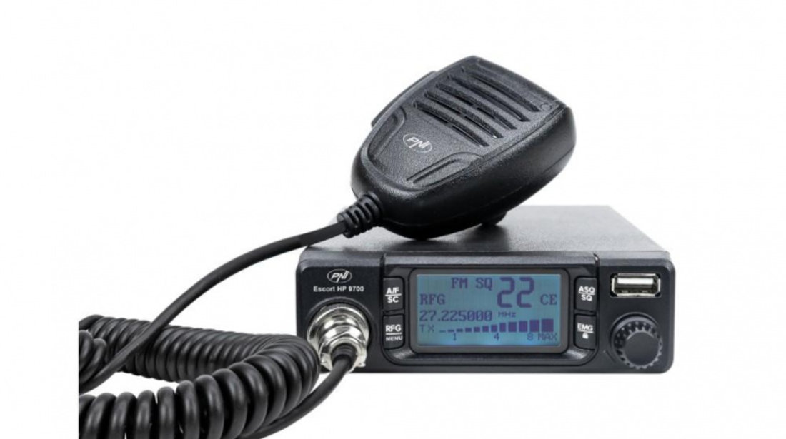 Statie radio cb pni escort hp 9700 12/24v, usb, anc, asq, mufa de bricheta inclusa UNIVERSAL Universal #6 PNI-HP9700USB