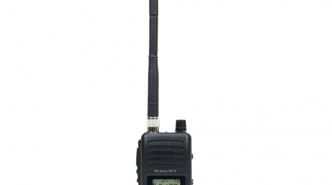 Statie radio CB portabila PNI Escort HP 72, multi-standard, 4W, AM-FM, ASQ reglabil pe 6 niveluri, Dual Watch, Scaun, Lock, Roger Beep PNI-HP72