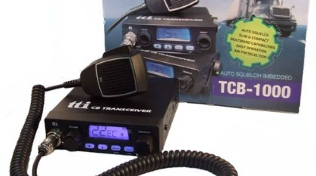 Statie radio CB TTi TCB 1000 squelch automat cu mufa bricheta inclusa