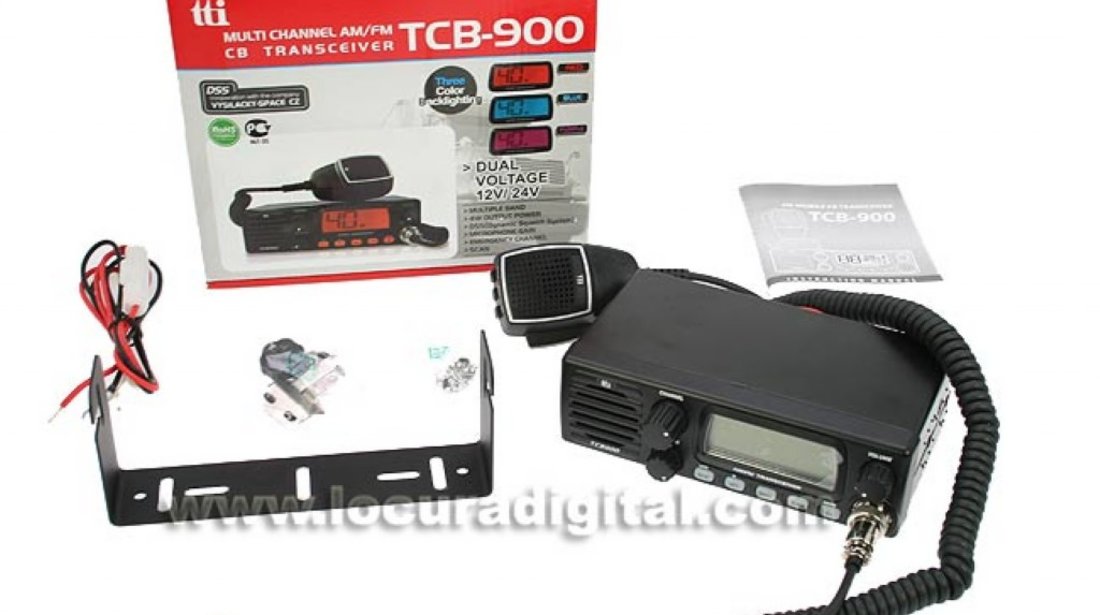 Statie radio CB TTi TCB 900 ALIMENTARE 12 24V Difuzor Frontal