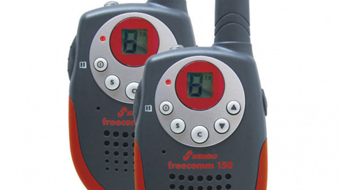 Statie radio PMR portabila Stabo Freecomm 150 0.5W Hi/Lo 8CH set cu 2 bucati PNI-FC-150