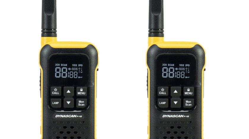 Statie radio portabila PMR PNI Dynascan F-15, 446MHz, 0.5W, 16CH, Waterproof IP67, set 2 bucati PNI-DYN-F-15