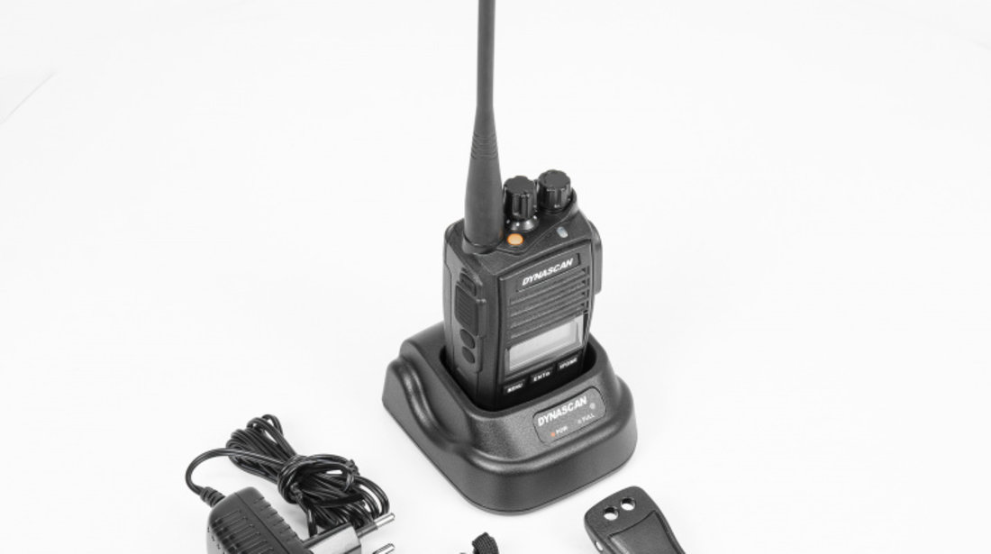 Statie radio portabila VHF PNI Dynascan V-600, 136-174 MHz, IP67, Scaun, Scrambler, VOX PNI-DYN-V-600