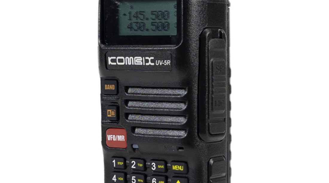Statie radio portabila VHF/UHF Kombix UV-5RE, dual band, 128CH, 144-146MHz si 430-440Mhz, functie Radio FM si lanterna semnalizare, 4W, Scaun, TOT, VOX, 1500mAh PNI-UV-5RE