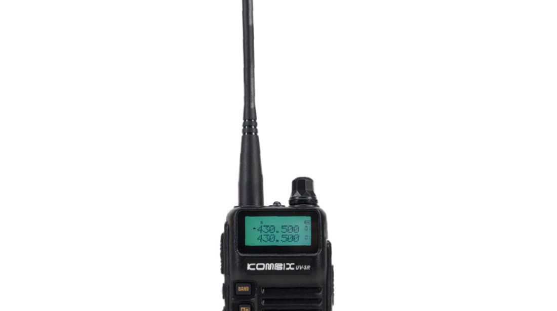 Statie radio portabila VHF/UHF Kombix UV-5RE, dual band, 128CH, 144-146MHz si 430-440Mhz, functie Radio FM si lanterna semnalizare, 4W, Scaun, TOT, VOX, 1500mAh PNI-UV-5RE