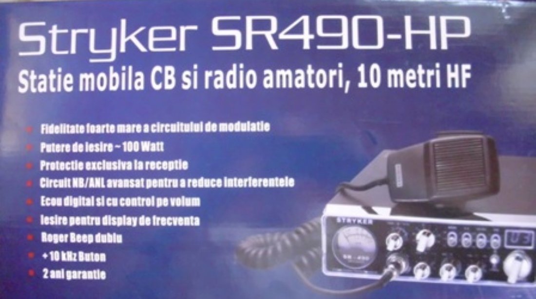 Statie Radio Stryker Sr 490 Hp Putere 100w Cea Mai Puternica Statie Din Lume