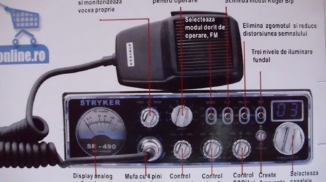 Statie Radio Stryker Sr 490 Hp Putere 100w Cea Mai Puternica Statie Din Lume