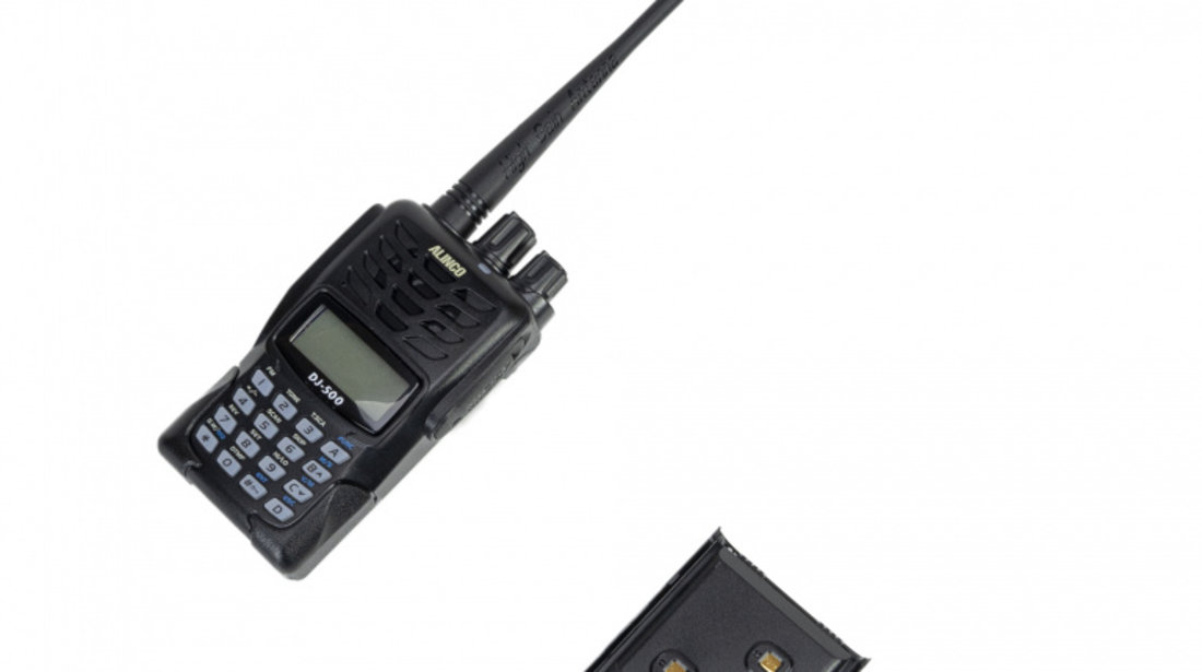 Statie radio VHF/UHF portabila PNI Alinco DJ-500-E, putere reglabila, 200CH, 1500mAh, Talk Around, VOX, TOT, CTCSS, DCS, radio FM PNI-DJ-500-E