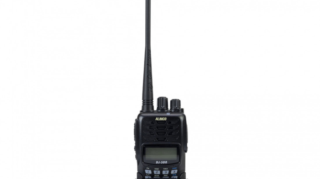 Statie radio VHF/UHF portabila PNI Alinco DJ-500-E, putere reglabila, 200CH, 1500mAh, Talk Around, VOX, TOT, CTCSS, DCS, radio FM PNI-DJ-500-E