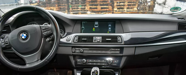 Statul roman scoate la licitatie, pentru a doua oara, un BMW Seria 5 confiscat recent. Pretul de pornire al masinii germane de lux a fost redus cu 25%