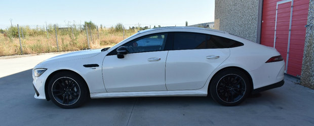 Statul roman scoate la licitatie un Mercedes-AMG GT 4-Doors Coupe confiscat recent. Super coupe-ul german cu patru usi are doar 52.043 de kilometri la bord