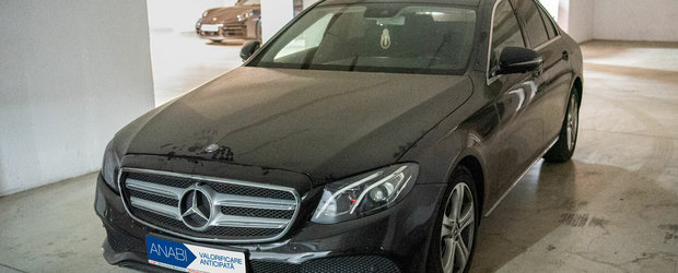 Statul roman scoate la licitatie un Mercedes E-Class pe care l-a confiscat de curand