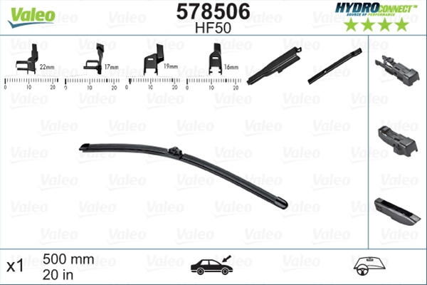Stergator Hydroconnect Hf50(1x500mm) Valeo Bmw 578506