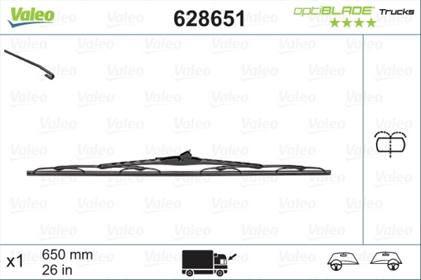 Stergator Optiblade (1x650 Mm) Valeo 628