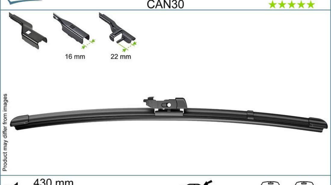 Stergator Parbriz Valeo Canopy 430mm 17&quot; 583930