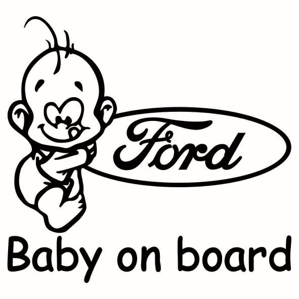 Sticker Baby On Bord Ford TCL0112