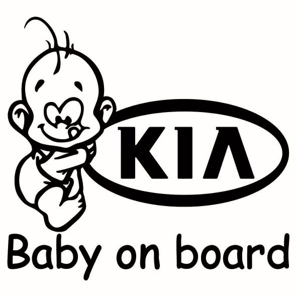 Sticker Baby On Bord Kia TCL0115
