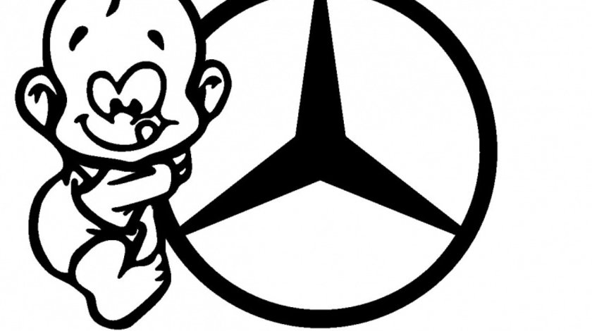 Sticker Baby On Bord Mercedes-Benz TCL0127