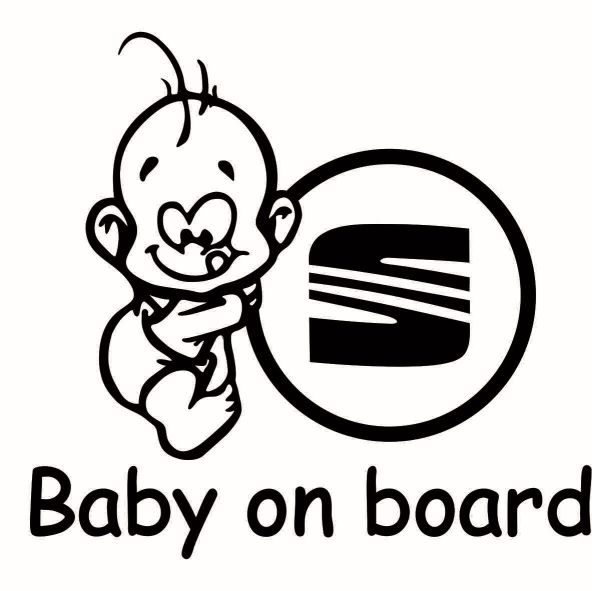 Sticker Baby On Bord Seat TCL0122