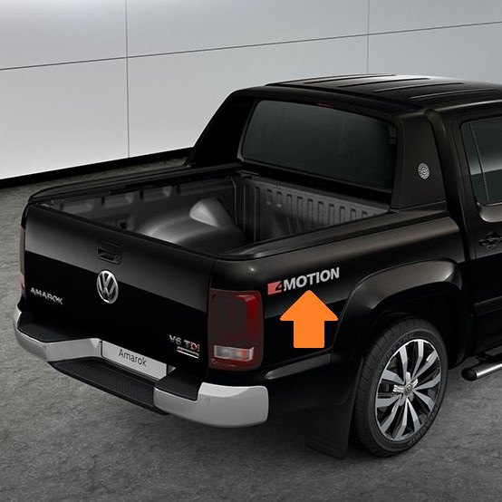 Sticker Bena 4Motion Oe Volkswagen Amarok 2016→ 2H6853750D2TN