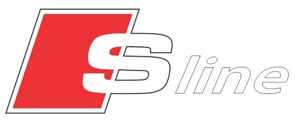 Sticker Etrier Audi S-Line Alb