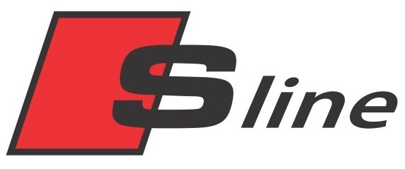 Sticker Etrier Audi S-Line Negru