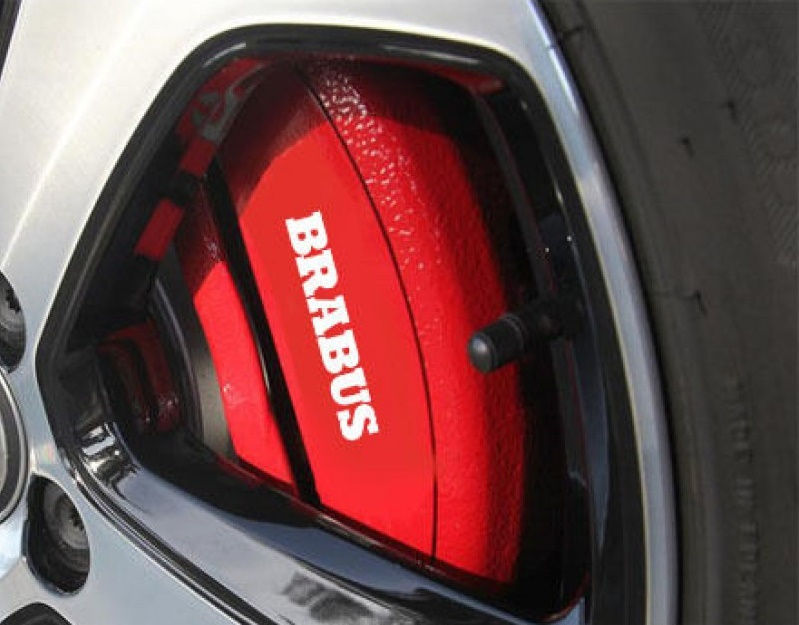Sticker Etrier Brabus Alb