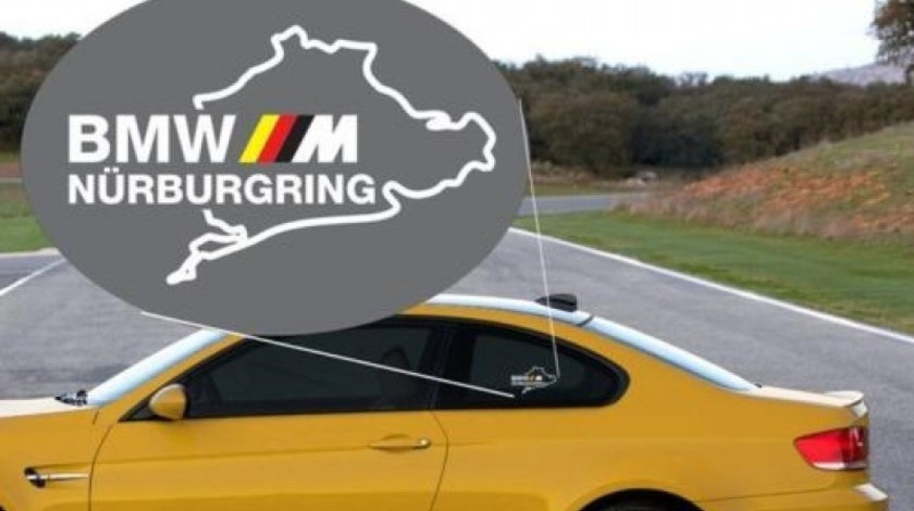 Sticker Geam Bmw M Germany Nurburgring Alb