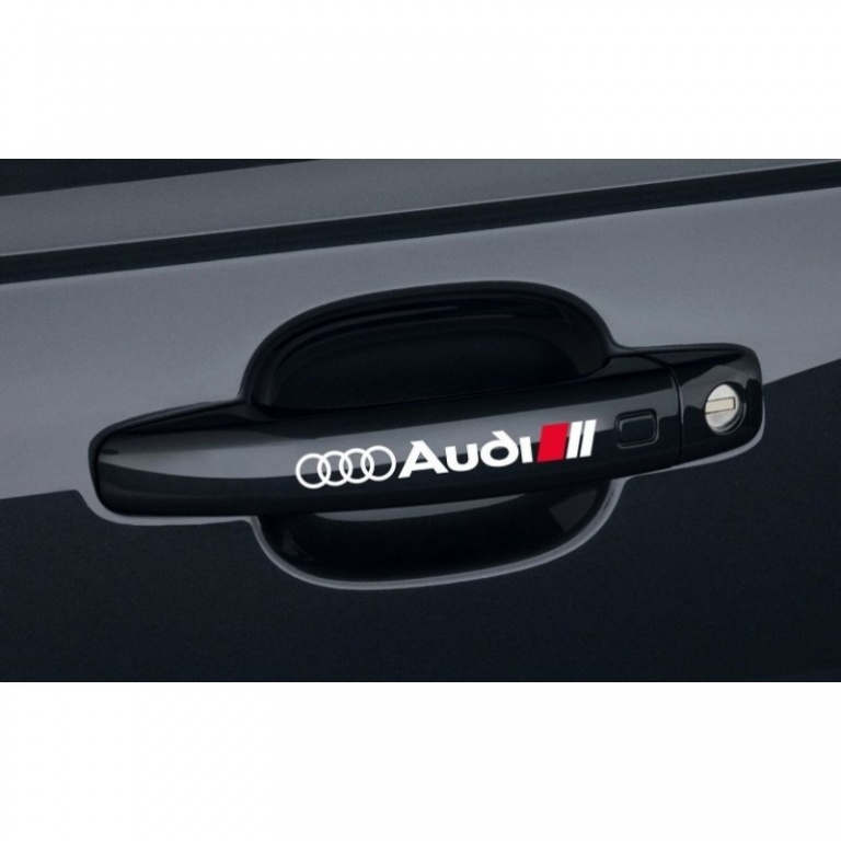 Sticker Manere Usi Audi Alb