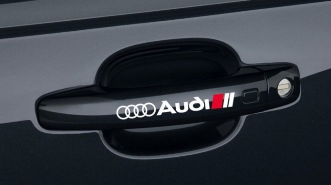 Sticker Manere Usi Audi Alb