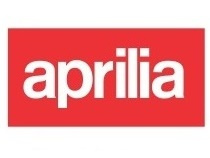 Sticker Moto Aprilia 5x2.5cm Alb+Rosu