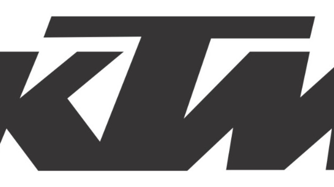 Sticker Moto KTM 14x4.5cm Negru