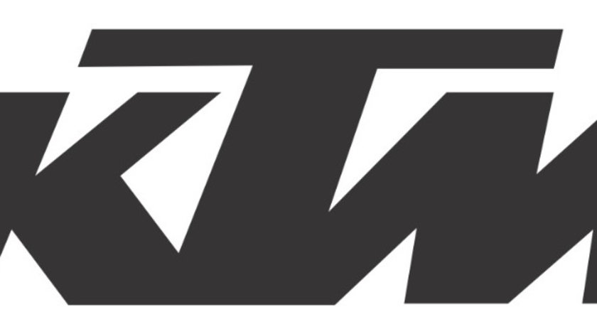 Sticker Moto KTM 14x4.5cm Negru