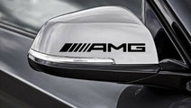 Sticker Oglinda Exterioara Amg Negru Set 2 Buc