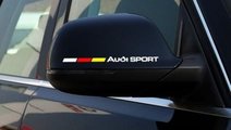 Sticker Oglinda Exterioara Audi Sport Germany Alb ...